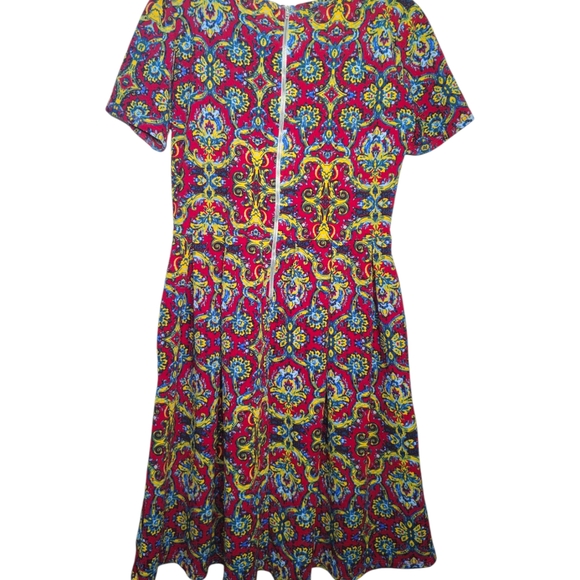 Colorful Patterned Women's Dress - Picture 2 of 2
